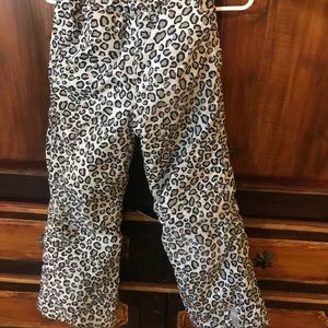 Ski/snowboard pants leopard Sz 8-10
